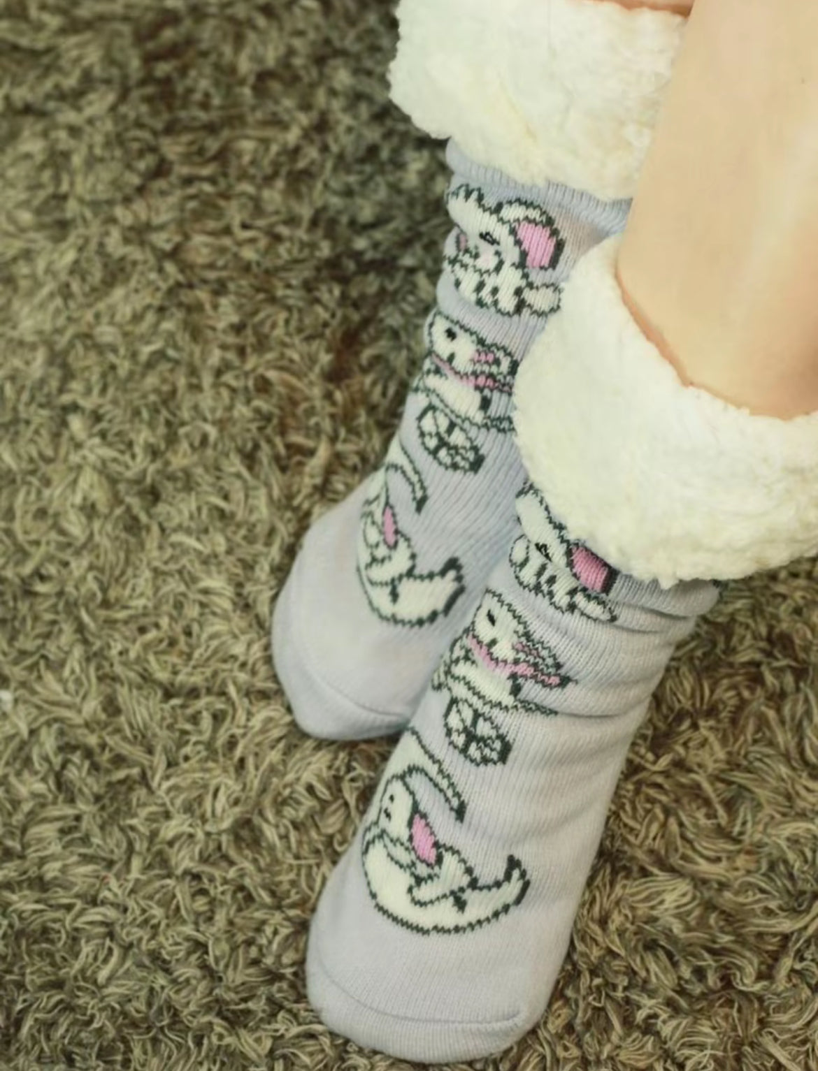 Elephants Adult Slipper Socks