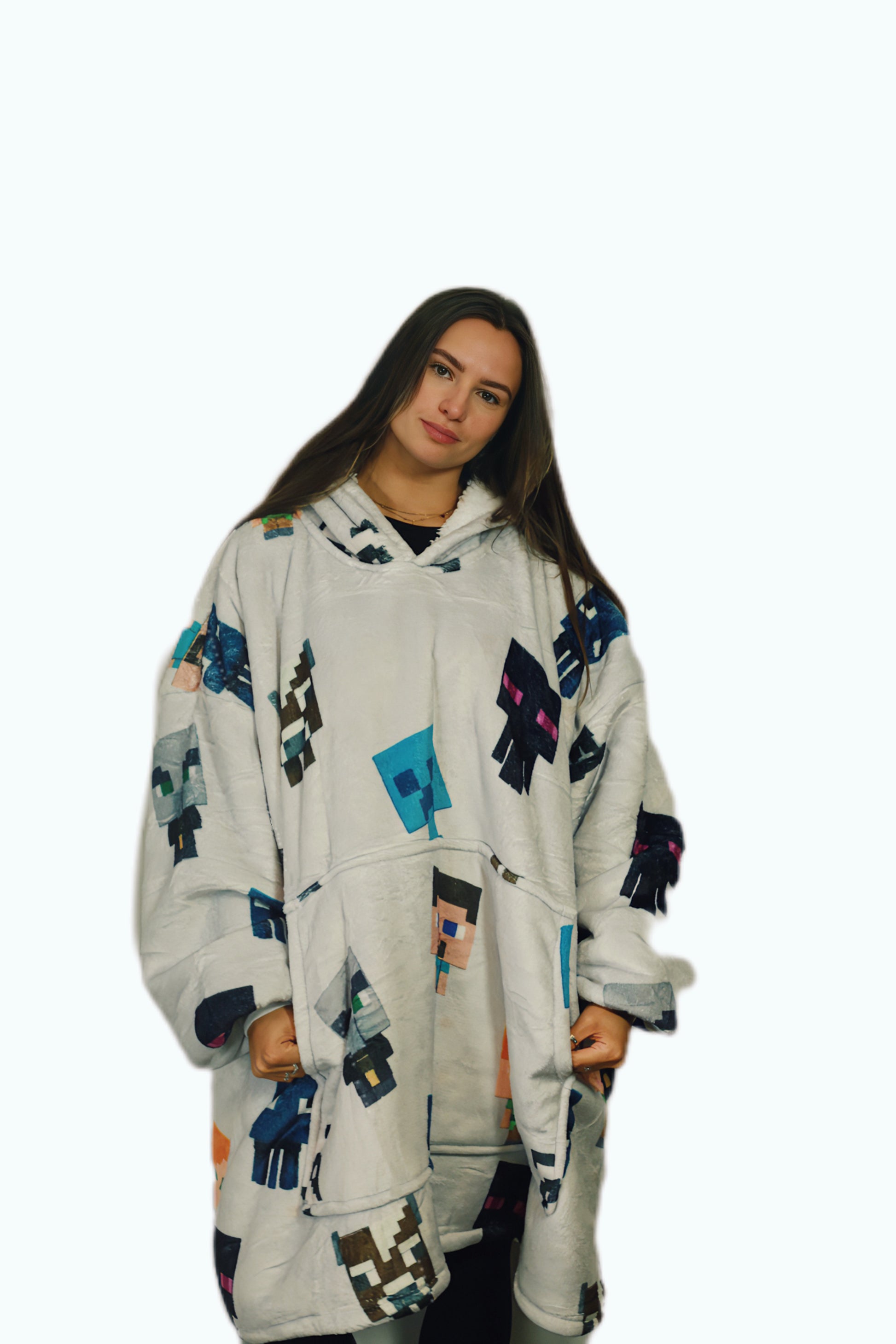 Minecraft Adult Hoodie Blanket One-size – Color's Wholesale