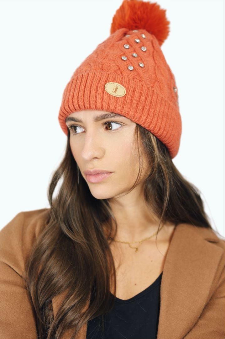 H00423 Crystal Pom Hat