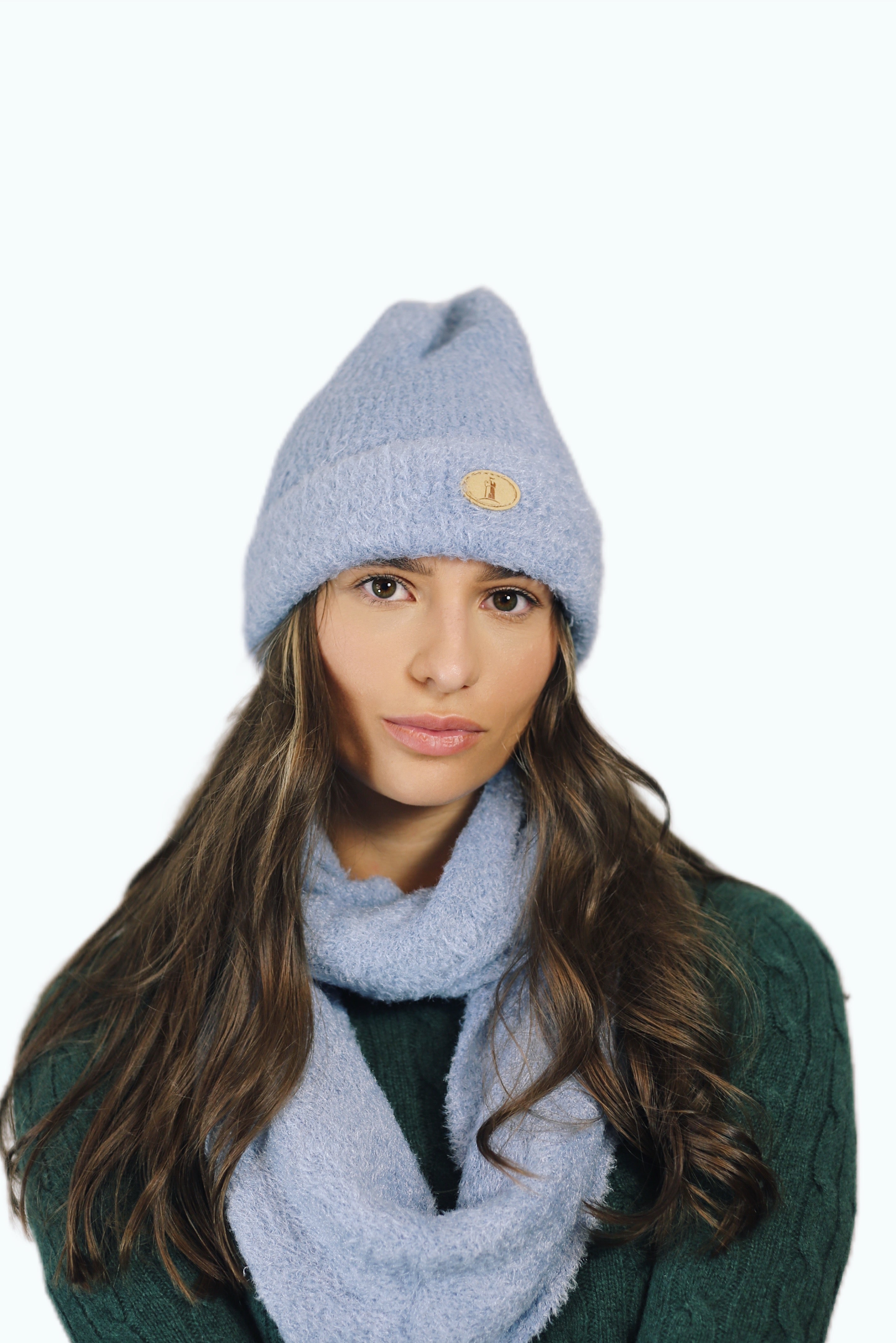 H00923 Soft Snood and Beanie 2 pieces Set