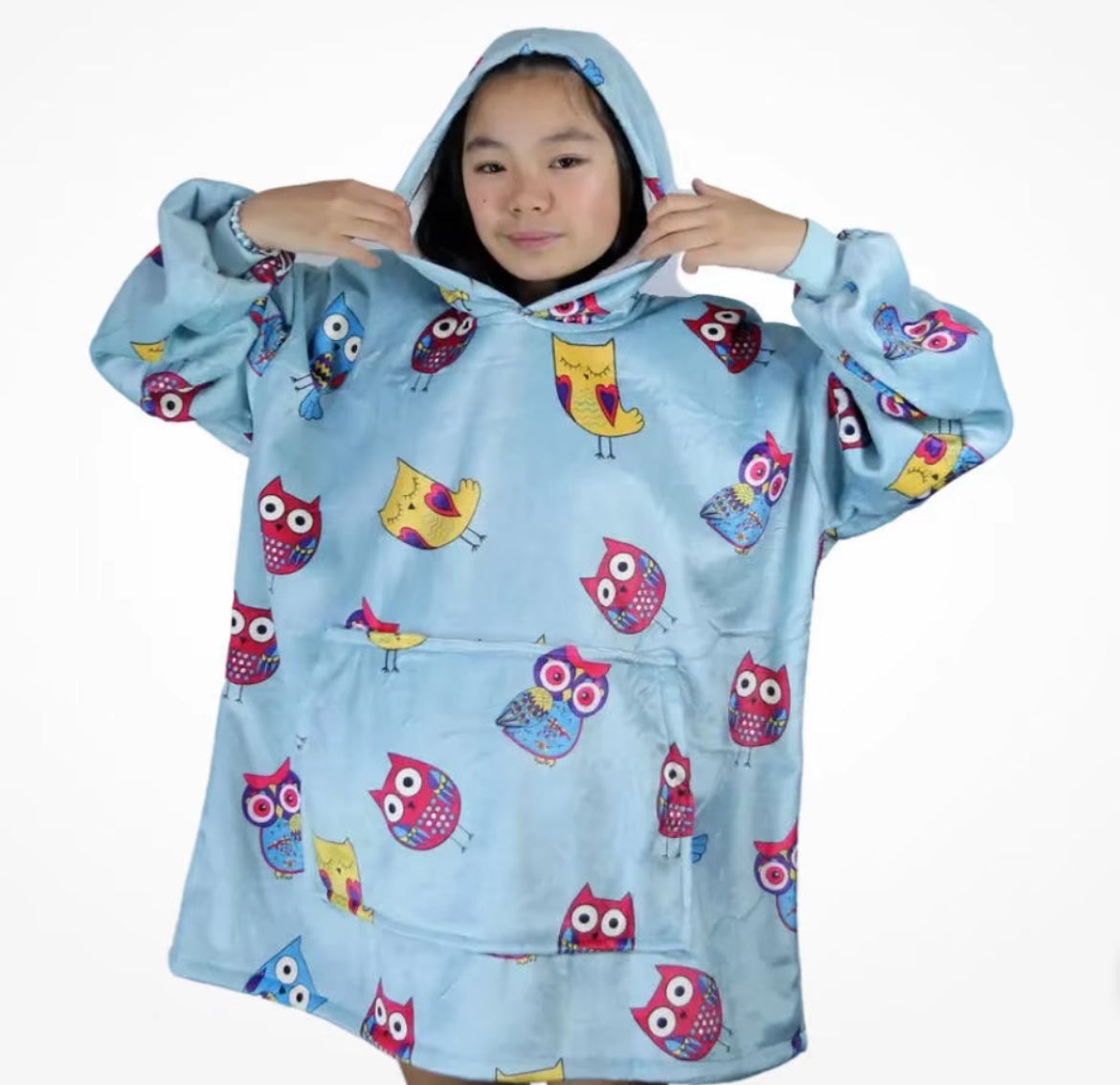 Owl Hoodie Blanket One-size (Youth)