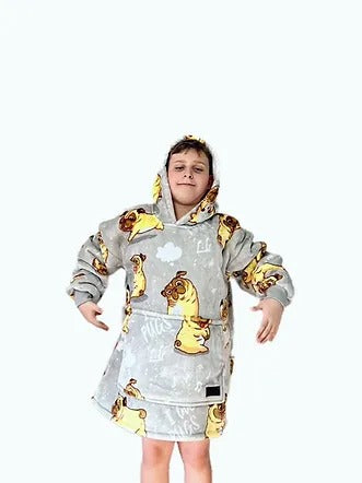 Pugs Hoodie Blanket One-size (Youth)