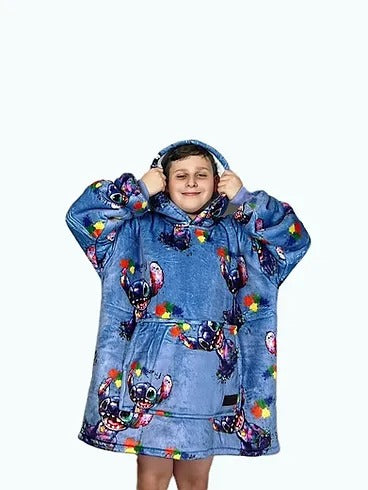 Stitch Hoodie Blanket One-size (Youth)